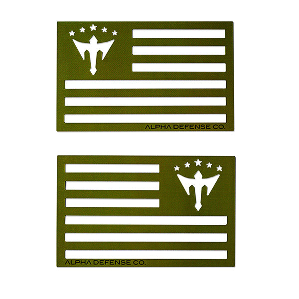 Alpha Flag Magnet | OD Green