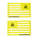 Alpha Flag Magnet | Yellow | Don't Tread On Freedom