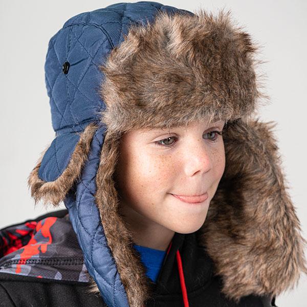 Kids Trapper Hat Pilot Navy