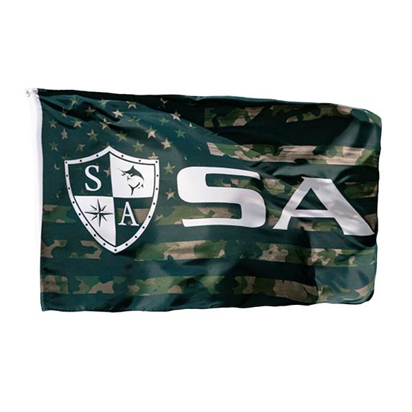 SA Flag | Patriot Military Camo | Shield Logo