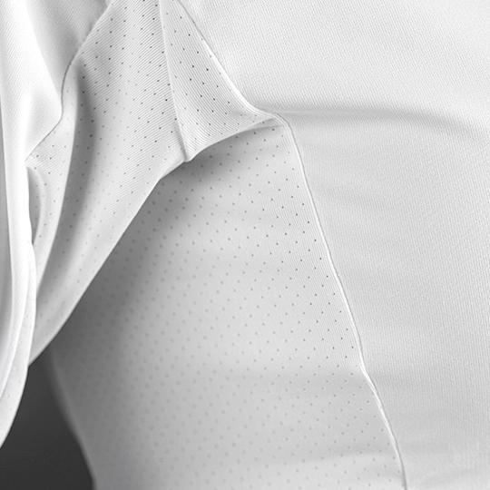 Performance Long Sleeve Shirt | White | Fins & Stripes