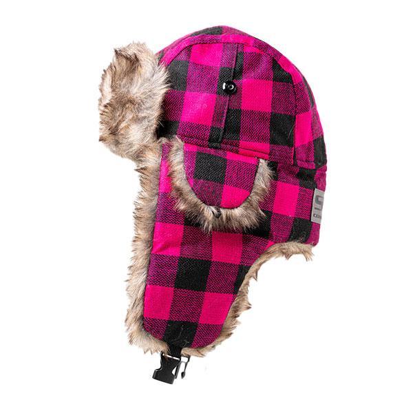 Kids Trapper Hat | Lumberjack Pink - SA Company 