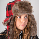 Kids Trapper Hat | Lumberjack Red