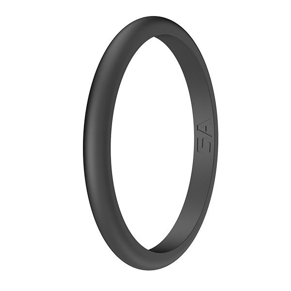 Silicone Ring | Thin Classic | Black