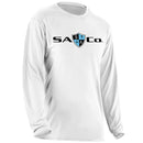 Performance Long Sleeve Shirt | White | SA Co Logo