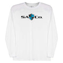 Performance Long Sleeve Shirt | White | SA Co Logo