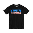 Short Sleeve Tee | Black | Stars & Pinstripes