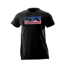 Short Sleeve Tee | Black | Stars & Pinstripes