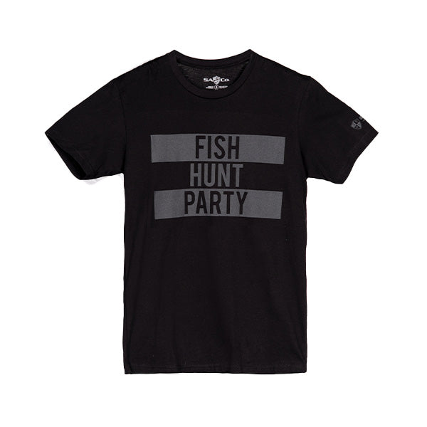 Short Sleeve Tee | Black | Fish Hunt Party