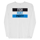 Performance Long Sleeve Shirt | White | Fish Hunt Party