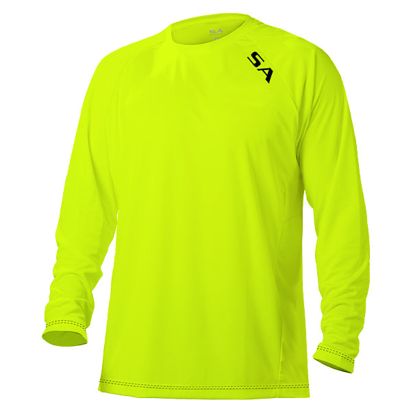 Performance Long Sleeve Shirt | Safety Yellow | SA Logo