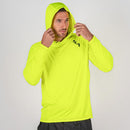 Hooded Performance Long Sleeve Shirt | Safety Yellow | SA Logo