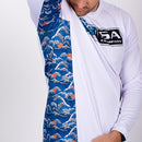 Performance Long Sleeve Shirt | White | Wave Fade