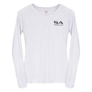 Women's Performance Long Sleeve Shirt | White | SA Logo