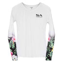 Women's Performance Long Sleeve Shirt | White | Hawaiian