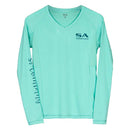 Women's Performance Long Sleeve Shirt | Mint | SA Logo
