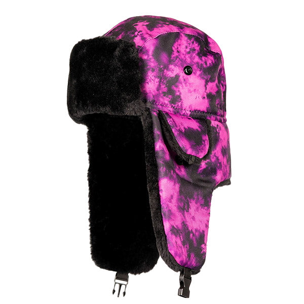 Trapper Hat | Acid Wash | Pink