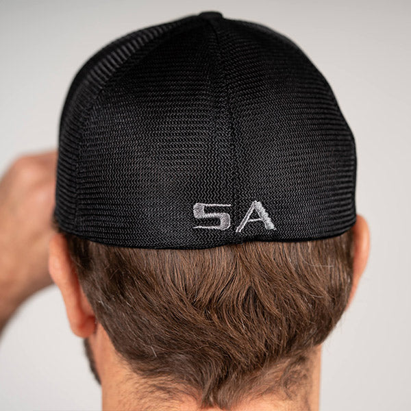 Stretch Fit Hat | Black | SA Blue Shield