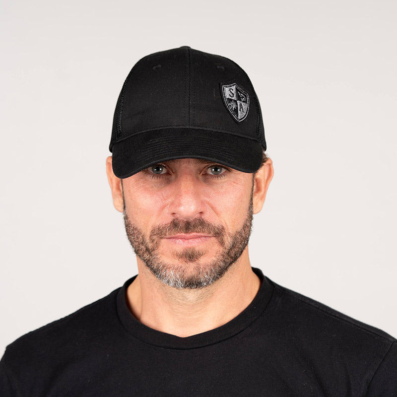 Snap Back Hat | Black | Small SA Shield