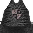 Under Brim Straw Hat | Blackout American Flag | SA Shield