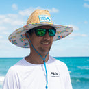 Under Brim Straw Hat | Pineapple Breeze