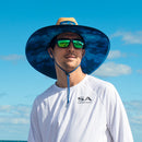 Palms Under Brim Straw Hat | Underwater Topography