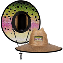 Palms Under Brim Straw Hat | Rainbow Trout
