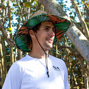 Under Brim Straw Hat | Tiger Palms