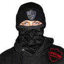 Fleece Face Shields® | Blackout Digi Camo
