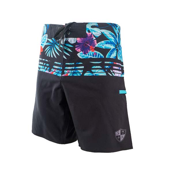 CLOSEOUT Board Shorts | Tropic Like Its Hot | Silver SA Shield