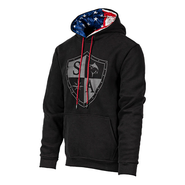 Classic Lined Hoodie| American Flag Shield