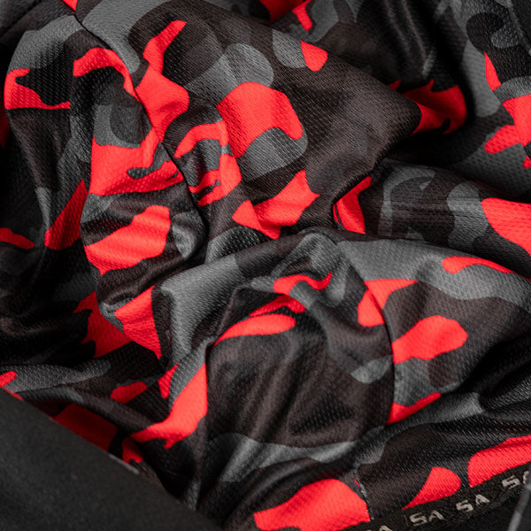 Kids Classic Lined Hoodie | Fire Red Military Blackout Camo