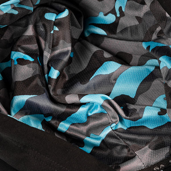 Classic Lined Hoodie| Aqua Military Camo