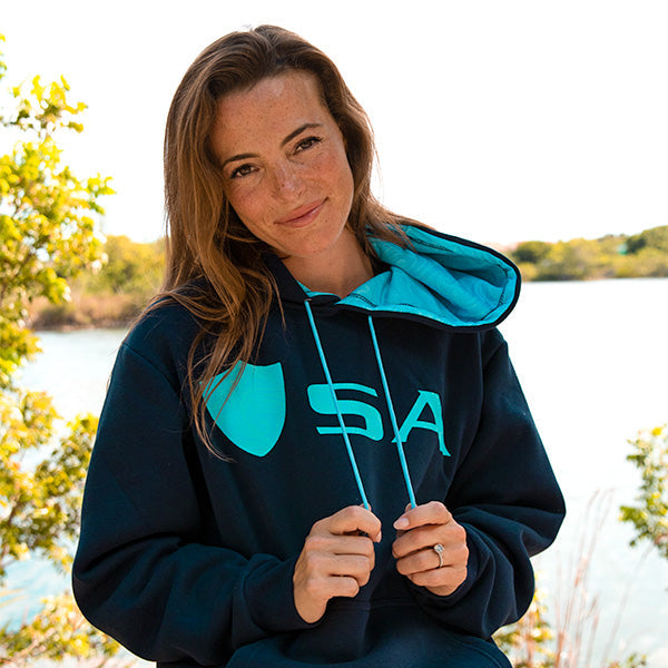 Classic Lined Hoodie | Tonal Tidal Waves