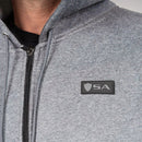 Full Zip Hoodie | Light Heather Grey - Adult
