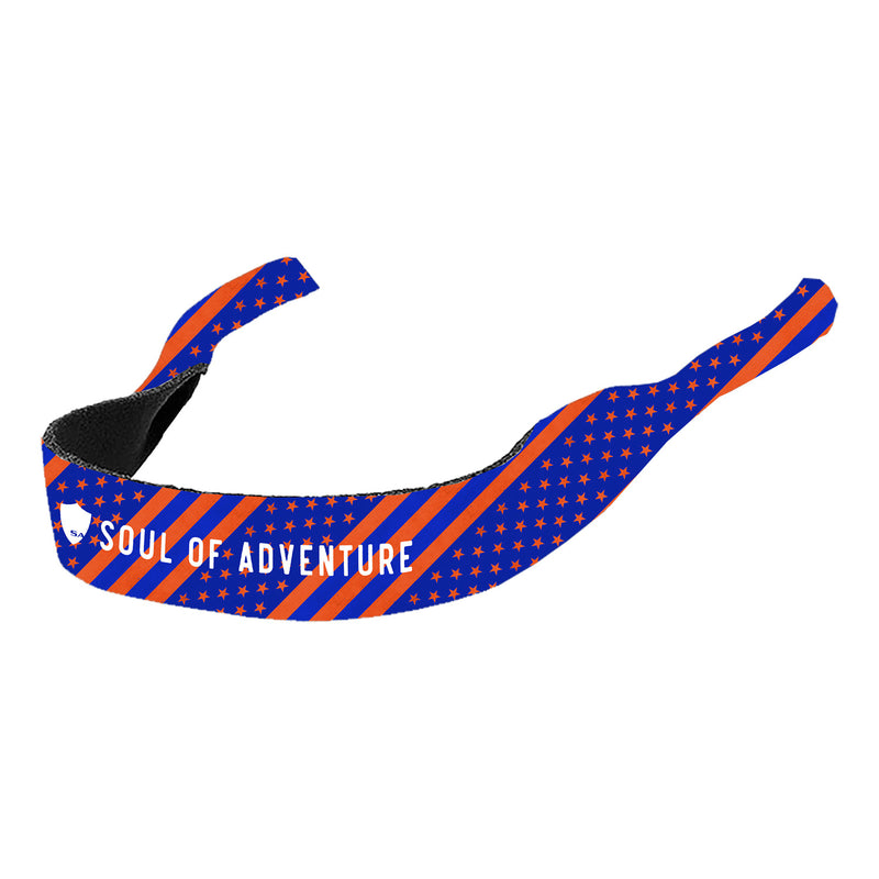 Game Day Sunglasses Holder | Flag | Blue and Orange