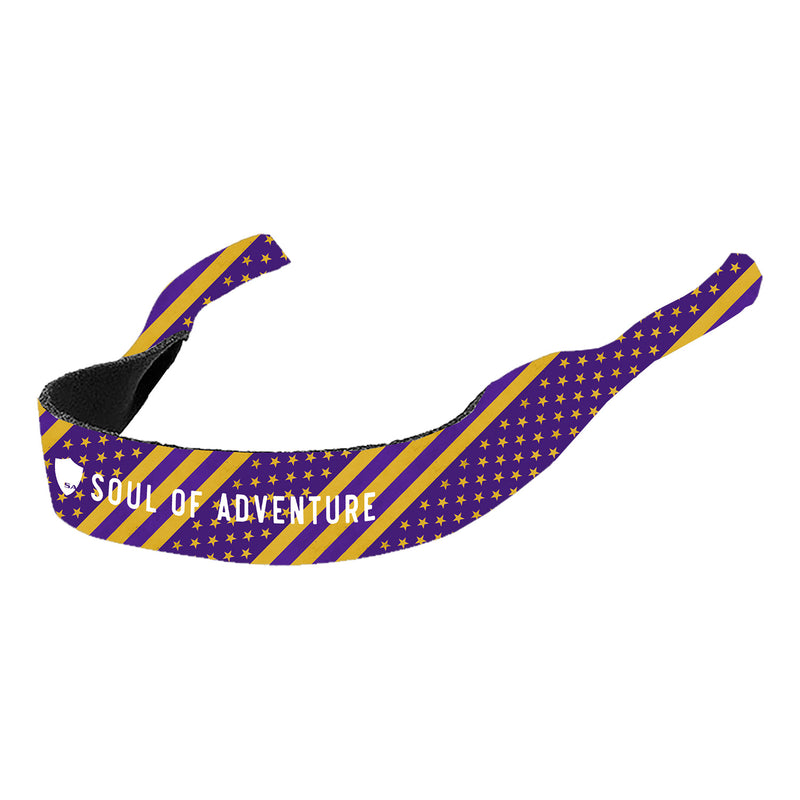 Game Day Sunglasses Holder | Flag | Purple and Yellow