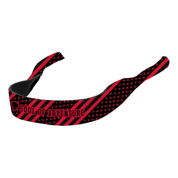 Game Day Sunglasses Holder | Flag | Black and Red