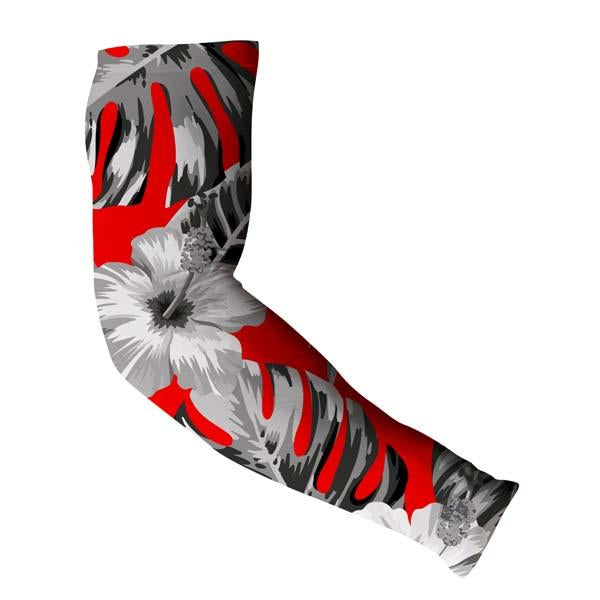SA Single Arm Shields | Red Hawaiian Floral - SA Company 