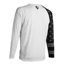 Performance Long Sleeve Shirt | White | Blackout American Flag