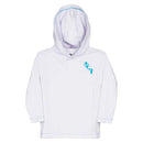 Kids Hooded Performance Long Sleeve Shirt | White | SA