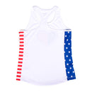 Girls Active Tank | Stars & Pinstripe