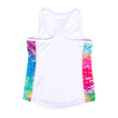 Girls Active Tank | Rainbow Spiral
