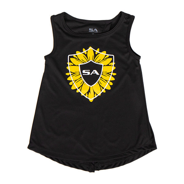 Girls Tie Tank |Sunflower