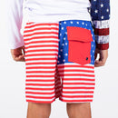 Kids Swim Trunks | Stars And Pinstripes
