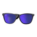 Boca Sunglasses | Matte Black | Blue Mirror