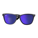 Boca Sunglasses | Matte Black | Blue Mirror