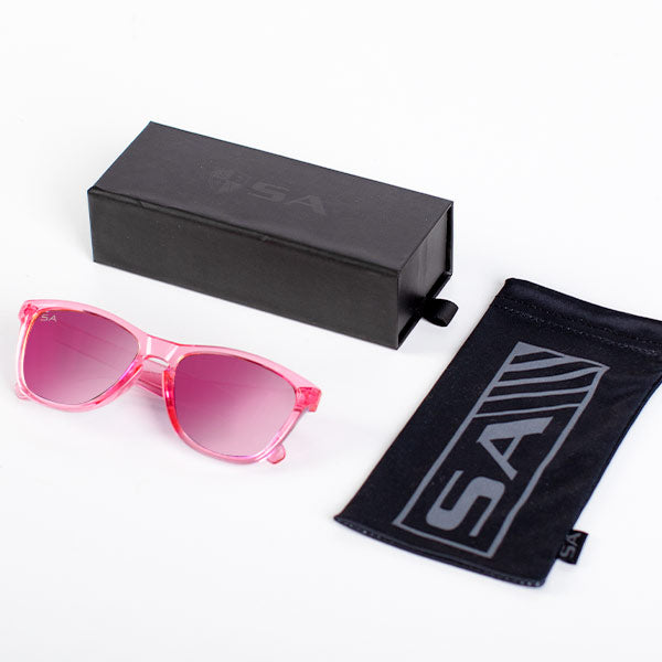 Boca Sunglasses | Pink Clear