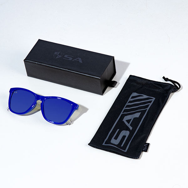 Boca Game Day Sunglasses | Blue and Clear