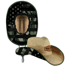 Cowboy Under Brim Straw Hat | Patriot Military Camo